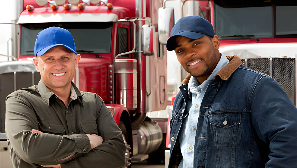 Team meeting in an office discussing logistics strategy.